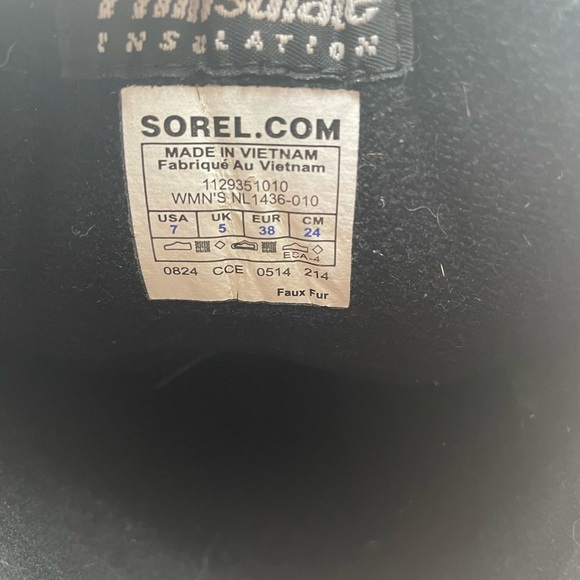 Sorel Cumberland women's boots size 7 thinsulate black - Picture 4 of 7